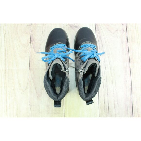 UGG Nice Clean Hilmar Lace-Up Boot Charcoal Suede Leather Waterproof Size 5 - Picture 7 of 10